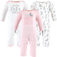 Hudson Baby Unisex Baby Cotton Coveralls, Some Bunny, 6-9 Months