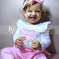 Fioukiay 0-3 Months Baby Girls Valentine'S Day Heart Love Bodysuit Clothes Infant Valentine'S Day Outfits (Pink, 0-3 Months)
