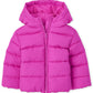 The Children'S Place Baby Girls And Toddler Medium Weight Puffer Jacket, Wind-Resistant, Water-Resistant Jacket, Enchanted Pink,