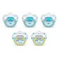 NUK Orthodontic Pacifiers, 6-18 Months, 5-Pack