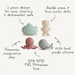 mushie Sealife Bath Toys Play Set for Toddlers | 100% Food Grade Silicone | Mold Free, Pack of 4