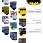 Dc Comics Baby Boys/Girls 12 Pack Socks: Batman, Wonder Woman, Superman, Justice League, Super Girl, Size Age 6-12M, Blue/Yellow