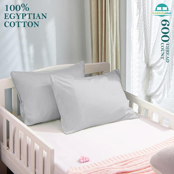 Travel Pillow Case 12X16 Size Set Of 2 Pc Envelope Closure Toddler Pillowcase 600 Thread Count 100% Soft Egyptian Cotton Travel