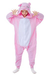 Canasour Pig Onesie Kids Halloween Cosplay Costume Girls One Piece Pjs Anime Unisex Hoodie Pajamas Pink For 5T Boys Party Pyjama