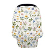 LedBack Car Seat Covers Canopy Cover - Multi-use Cover Carseat Canopy, Breathable Breastfeeding Cover, Floral Butterfly Print
