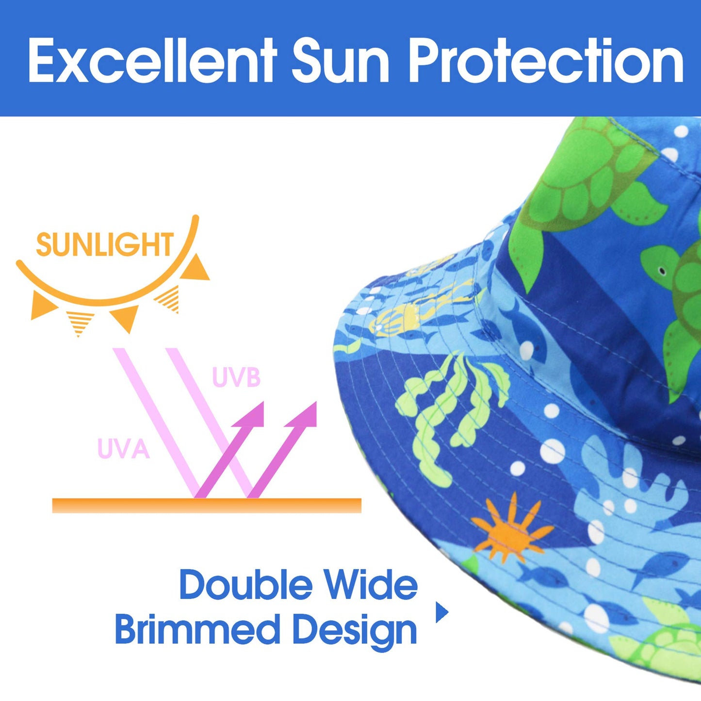 Baby Hat Toddler Sun Hats Upf 50+ Baby Girl Hat Bucket Hat For Baby Boys Baby Beach Hat With Wide Brim Kids Cap