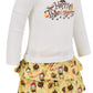 Unique Baby Girls Happy Thanksgiving Layered Skirt Shirt Fall Dress Outfit (4T)
