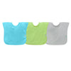 Green Sprouts Stay-Dry Toddler Bib (3Pk) | Convenient Stay-Put Protection | Wide Coverage & Waterproof, Pull-Over Design, Bibs,