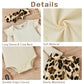 Aalizzwell Newborn Infant Baby Girls Clothes Ribbed Romper Bodysuit Pants Set Fall Winter Outfits (Apricot, 0-3 Months)