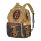 M Yescustom Personalized Diaper Bag, Vintage Custom Brown Crown Prince Diaper Bag With Name, Waterproof Diaper Bag Backpack Momm