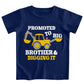 Funnycokid Big Brother Shirt 4T 3T Bulldozers Construction Digging It Boys Promoted To Big Brother T-Shirt For Toddler Blue Size