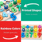 GeroCrew Wooden Montessori Toys for Kids Toddler Number Puzzles Sorter Counting Shape Stacker Stacking Game Preschool Toys for B