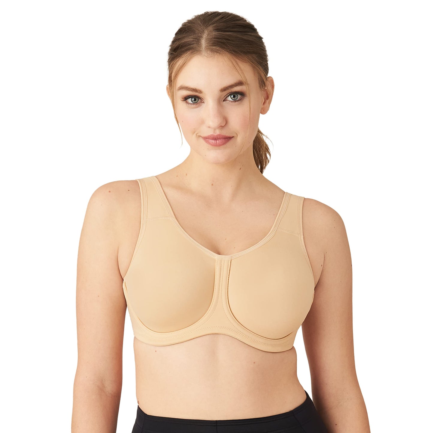 Wacoal Womens Full Figure Underwire Sports Bras, Sand, 38D Us