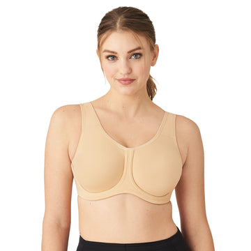 Wacoal Womens Full Figure Underwire Sports Bras, Sand, 38D Us