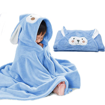 Romasa Baby Bath Towel Hooded Ultra Soft Towel Highly Absorbent Bathrobe Blanket Toddlers Shower Gifts For Boys Girls-27.5' X 5