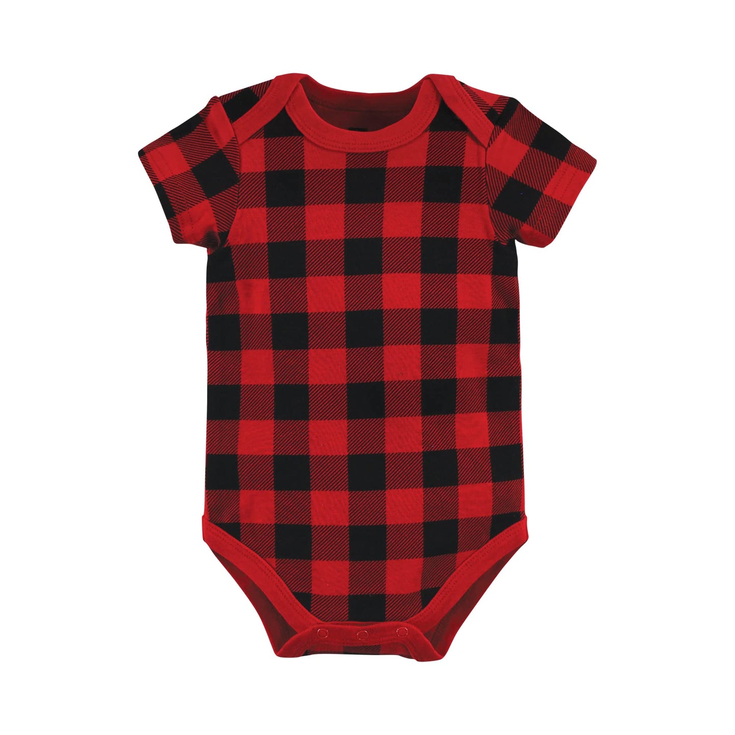 Hudson Baby Baby Cotton Layette Set, Buffalo Plaid Bear, 9-12 Months