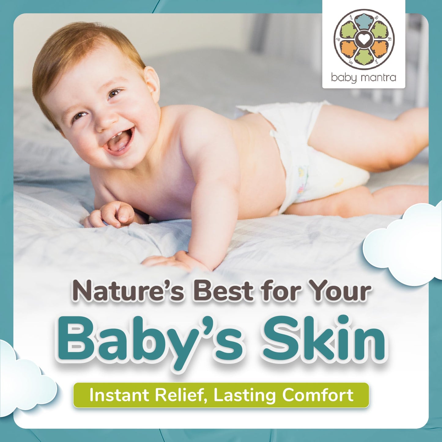 Baby Mantra Diaper Rash Cream For Baby - Soothing Relief - Diaper Cream Made With Natural, Hypoallergenic Ingredients - Best Zin