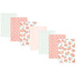 Hudson Baby Unisex Baby Flannel Burp Cloth 7Pk, Sweet Peach, One Size
