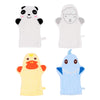 4Pcs Baby Bath Mitt Washcloths Gloves Cartoon Cotton Towel Gentle Scrub for Men and Women
