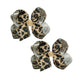 Baby girls leopard print bow hairpin Bow Leopard Bow Hair Clip Hair Barrettes for Women.(FJ121) (A-Kahki)