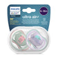 Avent Silicone Philips Pacifier Ultra Air |Lets Your BabyS Skin Breathe | Orthodontic & Bpa Free | 2 Pack | 618M | Scf085/60 B