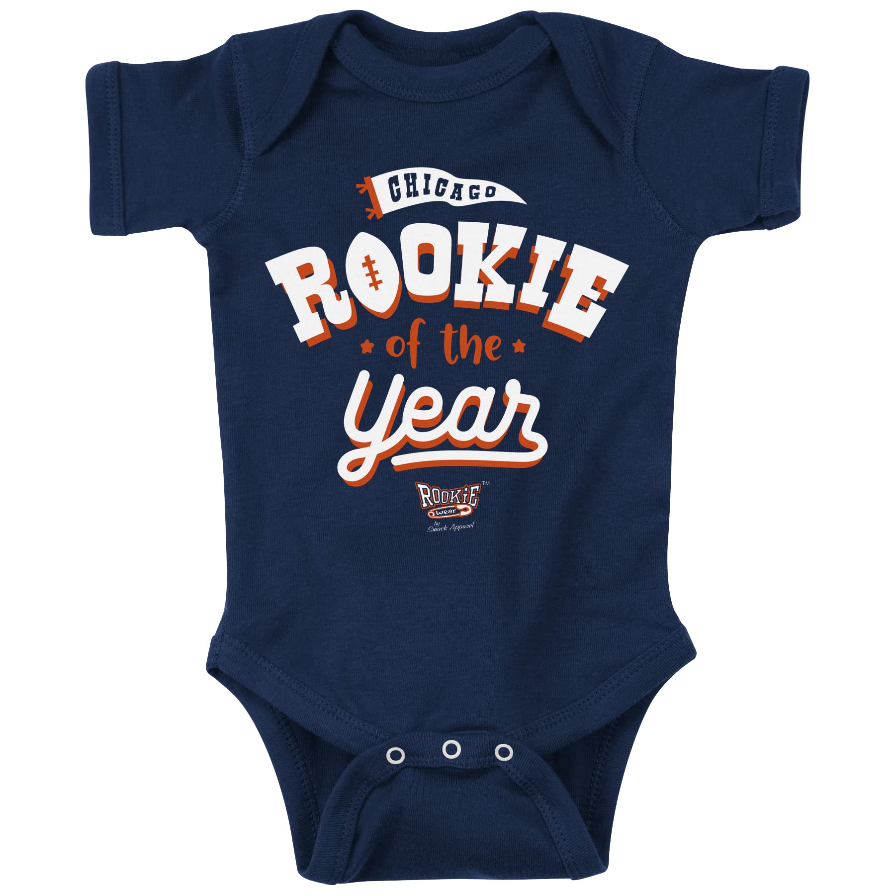 Rookie Of The Year Baby Apparel For Dallas Football Fans (Nb-7T) (Navy Onesie, 1