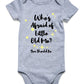 Funnycokid Newborn Baby Boys Girls Who'S Afraid Of Little Old Me Bodysuit Grey Short Sleeve Romper Unisex Announcement Shower Ge
