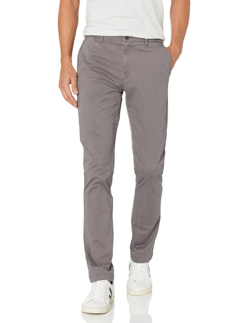 Amazon Essentials Mens Skinny-Fit Washed Comfort Stretch Chino Pant (Previously Goodthreads), Grey, 33W X 30L