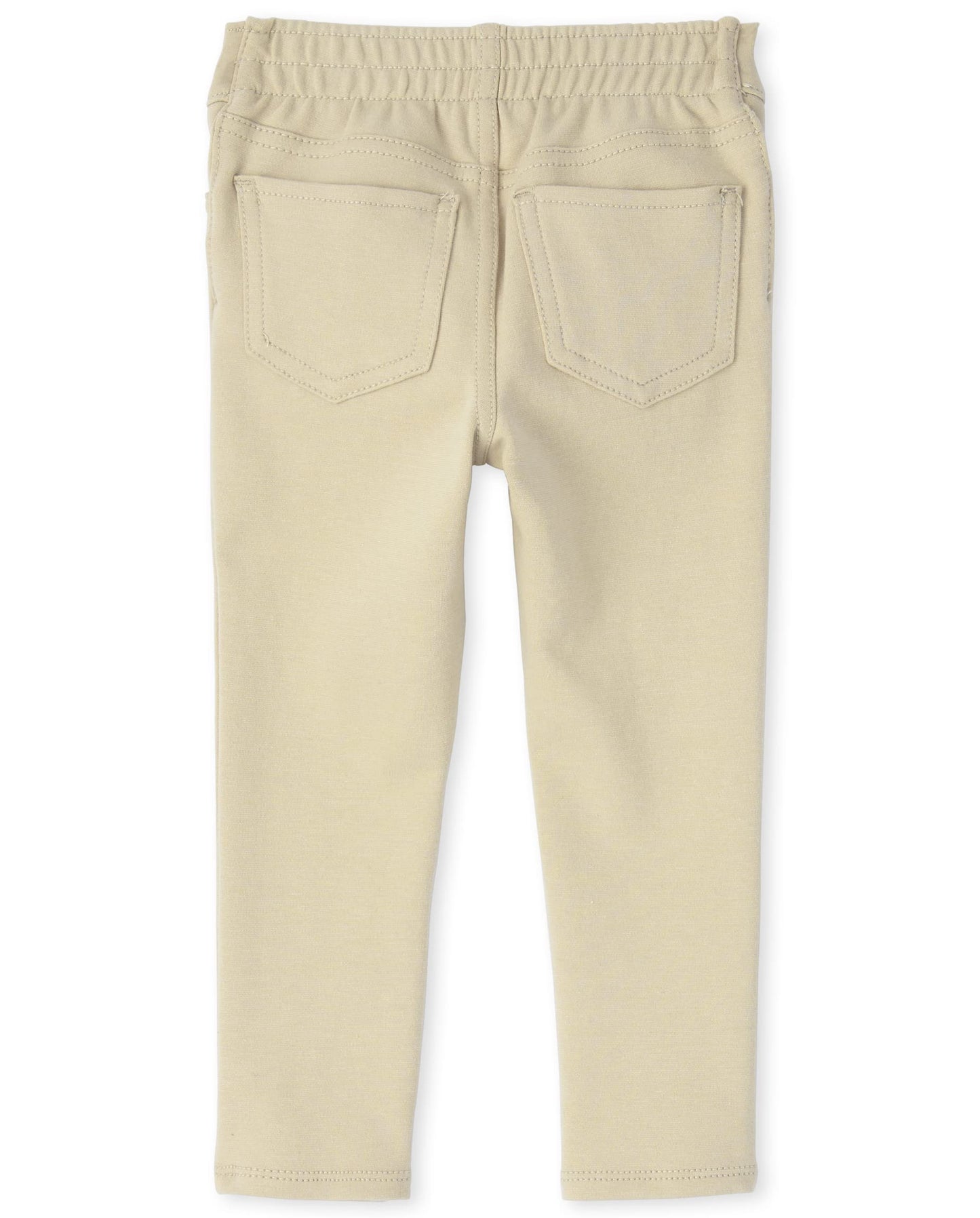 The Children'S Place Baby Girls And Toddler Ponte Pull On Jeggings Jeans, Sandy 2 Pack, 3T Us