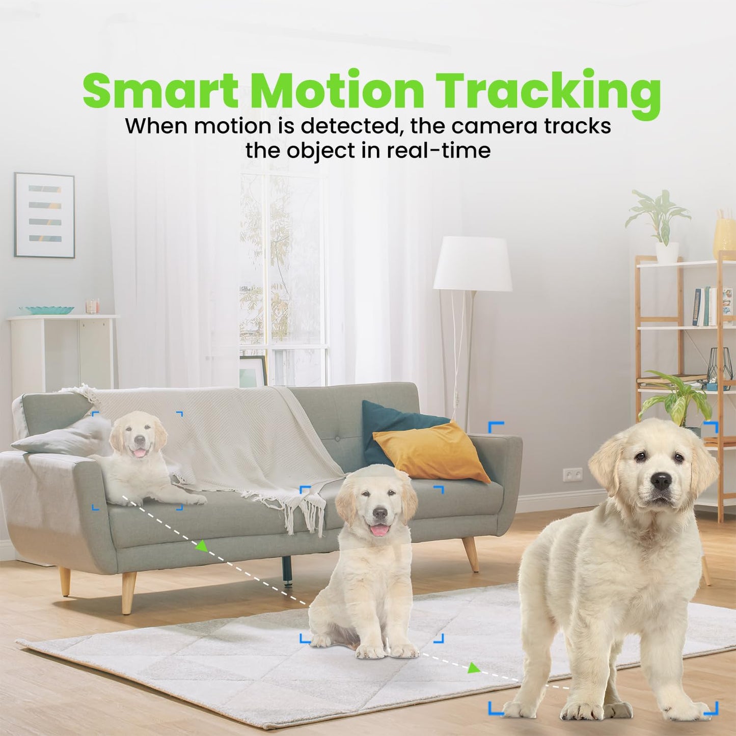 Gearit Indoor Cameras For Home Security - Camera With Pan/Tilt & Clear 2K Hd Video - 33 Ft Night Vision, 2 Way Audio, Motion Det