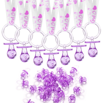 24 Baby Shower Pacifiers Necklace