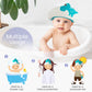 Funupup Baby Shower Cap For Kids With Bath Rinse Cup, Adjustable Toddler Hair Washing Shield Hat Baby Bath Visor Shampoo Hat For