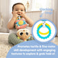 LAMAZE Arty Says Cheese Clip On Stroller Toy - Baby Sensory Toys with Crinkle and Squeak Sounds - Includes Clip for On-The-Go St