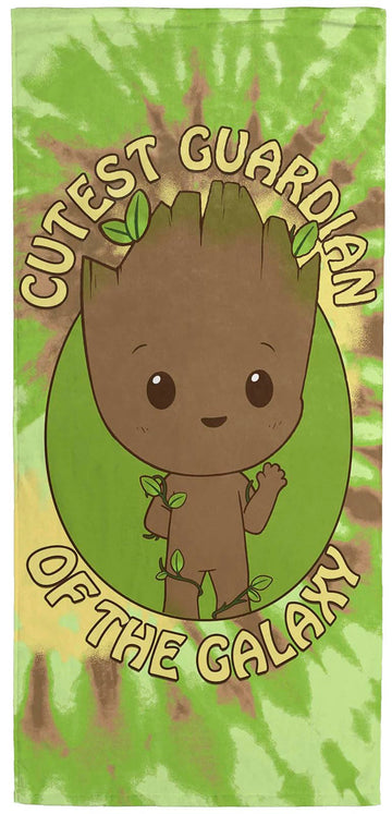 Jay Franco Marvel Guardians Of The Galaxy Groot Kids Bath Pool Beach Towel - Super Soft & Absorbent 100% Cotton Towel, Measures