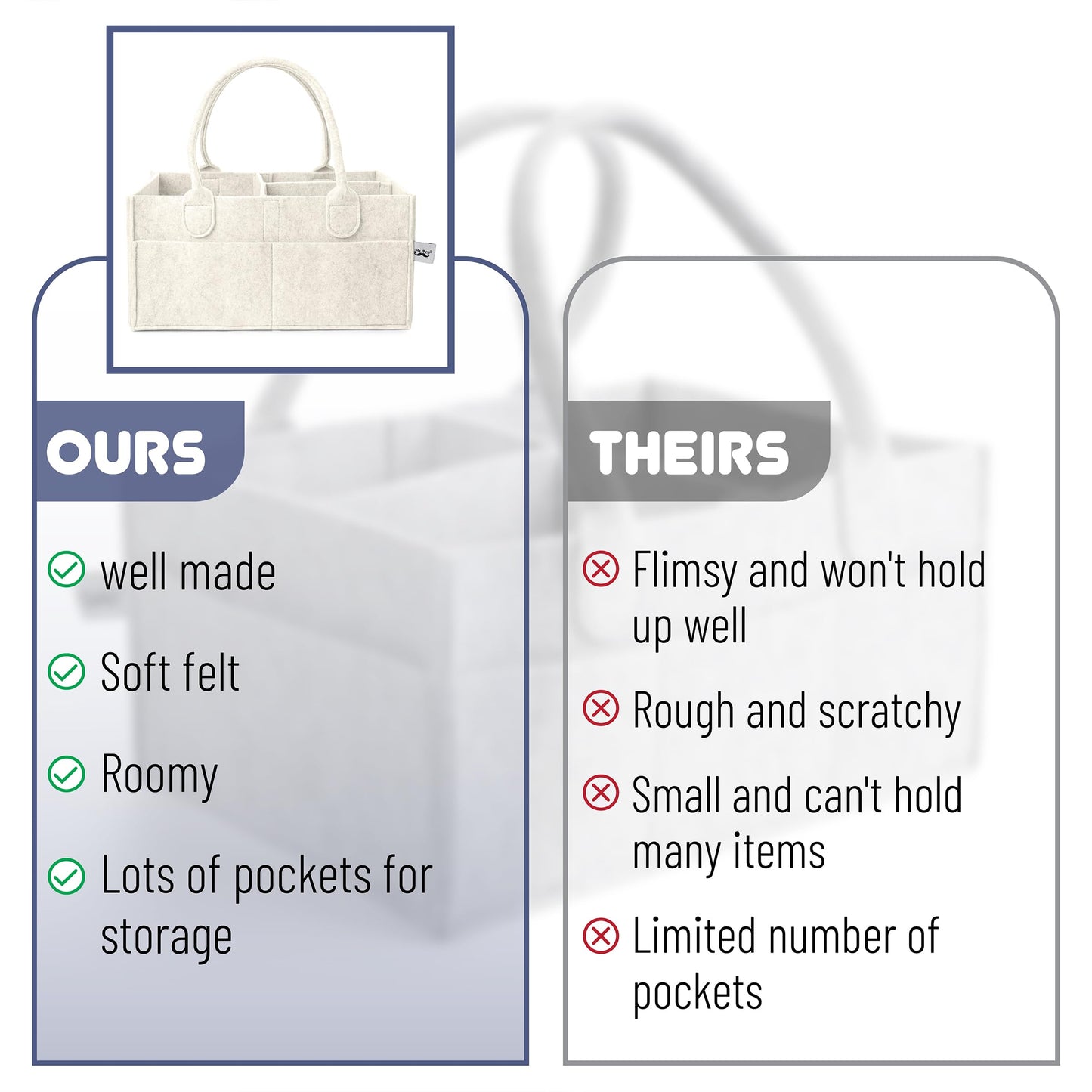 Mr. Pen- Baby Diaper Caddy Organizer, Beige, Baby Organizer, Car Diaper Caddy, Baby Caddy Organizer, Portable Diaper Caddy, Diap