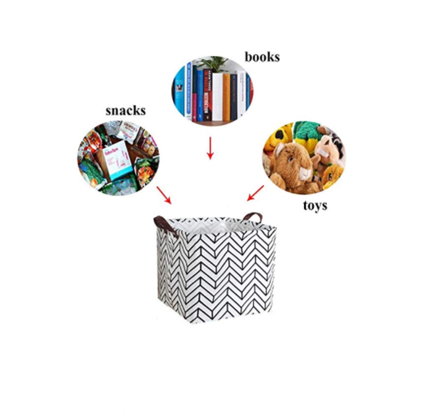 A Person Who Loves Life Square Canvas Toy Storage Box Storage Basket, Foldable Storage Basket Storage Box For Organizing Childre