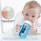 joyfeed Sippy Cup Conversion Kit with Handle & Anti-Breakage Silicone Sleeve - Compatible with Avent Natural Glass Baby Bottle 8