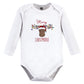 Hudson Baby Unisex Cotton Long-Sleeve Bodysuits And Toddler T-Shirt Set, Christmoose, 3-6 Months Us