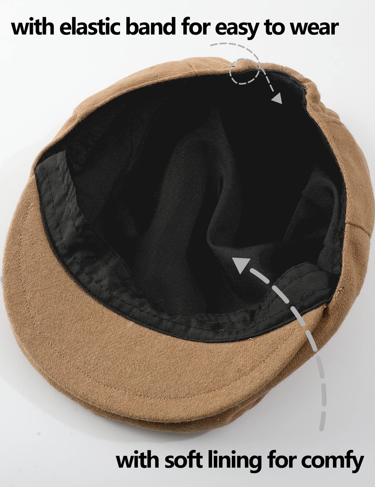 A&J Design Baby Boy Driver Cap Infant Pageboy Brown Hat Tan 6-12 Months