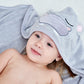 Hiphop Panda Bamboo Hooded Baby Towel - Soft Hooded Bath Towel For Babie, Toddler,Infant - Ultra Absorbent, Natural Baby Towel P