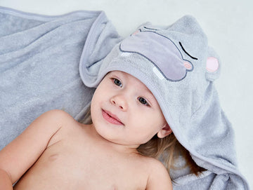 Hiphop Panda Bamboo Hooded Baby Towel - Soft Hooded Bath Towel For Babie, Toddler,Infant - Ultra Absorbent, Natural Baby Towel P