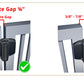 D&D Technologies Tca1S3Wts Truclose Regular Duty Gate Hinges, For Self Closing Metal Gates Up To 66 Pounds, No Alignment Legs, W