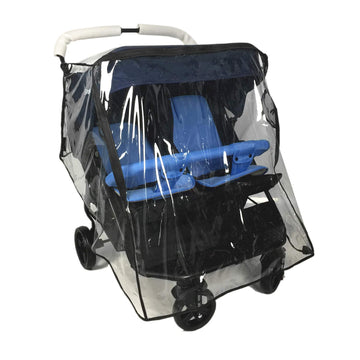 Stroller Rain Cover,Universal Rain Cover For Side By Side Baby Stroller, Double Stroller Cover For Rain And Wind,Baby Outdoor Ac