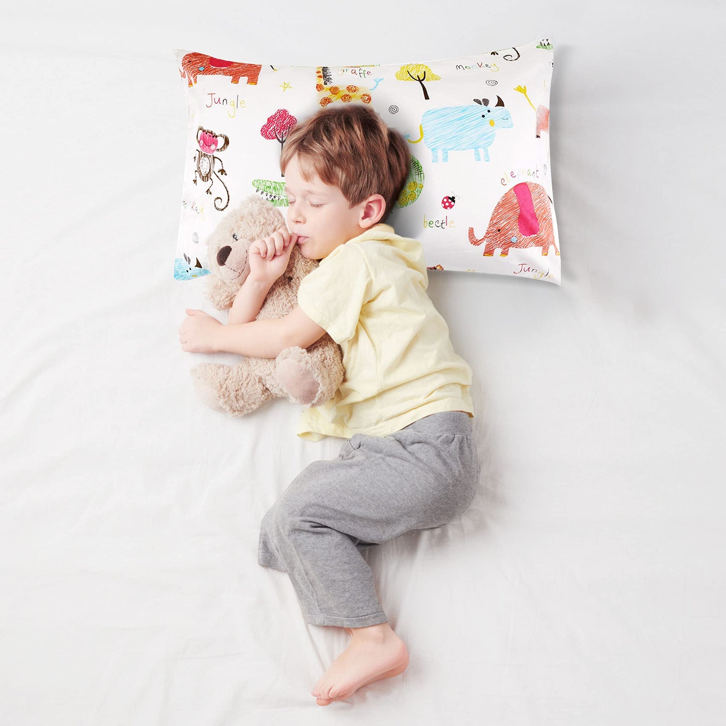 Uomny Toddler Pillowcases For Girls 13X18 12X16 14X19 Baby Pillow Case 2 Pack Small Pillow Covers For Travel Pillow Grey