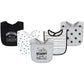 Hudson Baby Unisex Baby Cotton Bibs, Mom Dad Moon And Back, One Size