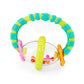 Bright Starts Grab & Spin Baby Rattle & BPA-Free Teether Toy, Ages 3 Months+