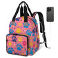 KOBLEN Dog Paw Prints Diaper Bag Backpack Baby Essentials Travel Tote Bag with Insulated Pockets Multi-functional Diaper Bags Or