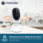 Motorola Baby Monitor Vm75 - Indoor Video With 2 Cameras, 480X272P, 1000Ft Range 2.4 Ghz Wireless 5' Screen, 2-Way Audio, Remot