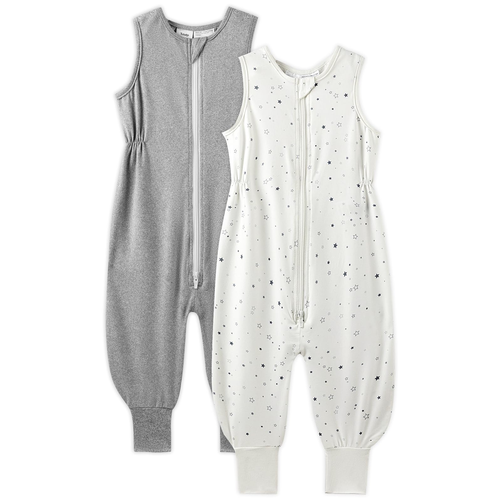 TotAha Toddler Sleep Sack with Feet 2t,TOG 0.5, Light and Soft Baby Wearable Blanket for Walkers, 2 Pack