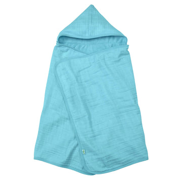 Green Sprouts, Towel Hooded Cotton Aqua